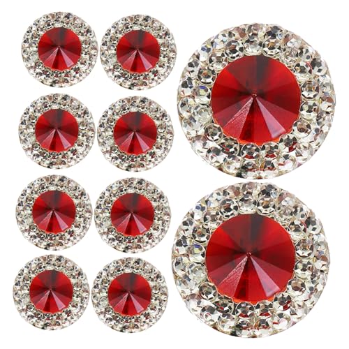 40 Stück Funkelnde Rote Steine für Diy Schmuck Haarschmuck Nagelkunst und Bekleidungsdekoration Hochwertige Kristallverzierungen von VILLFUL