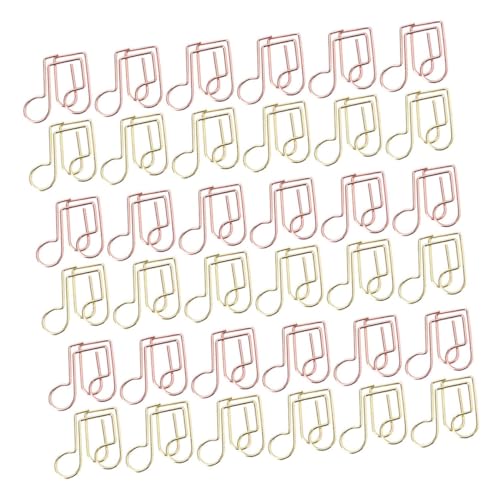 40 Stück Musiknoten Büroklammern Metallklammern für Dokumente Kreative Bürobedarf für Schule und Büro Einzigartiges Design aus Robustem Metall 40 Stück Musiknoten Büroklammern Metallklammern für Dokumente Kreative Bürobedarf für Schule und Büro Einzigartiges Design aus Robustem Metall von VILLFUL