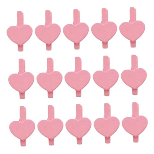 50 Stück Herzförmige Büroklammern aus Holz Mini Clips für Notizen Fotos und Memohalter Praktische Bürobedarf für Kreatives Arbeiten und Organisation 50 Stück Herzförmige Büroklammern aus Holz Mini Clips für Notizen Fotos und Memohalter Praktische Bürobedarf für Kreatives Arbeiten und Organisation von VILLFUL