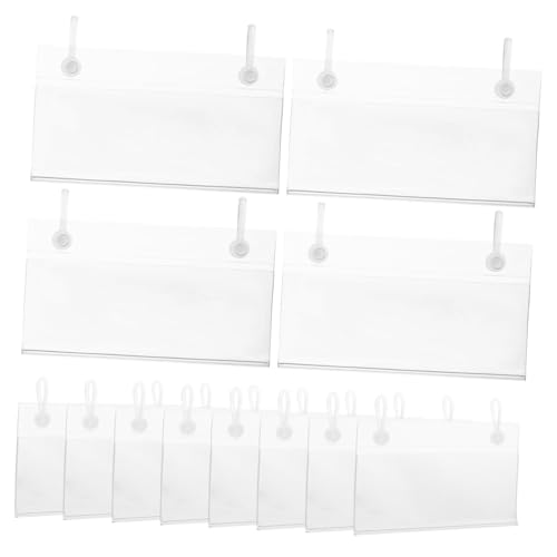 50 Stück Preisetikettenhalter aus Transparente Regalpreisschilder für Supermärkte Geschäfte Multifunktionale Etikettenständer für Werbung Preisdarstellung von VILLFUL