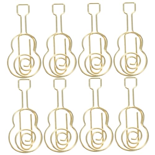 50Stücke Geigenpapierclips Büroklammern Musikinstrumentenform Langlebig und Praktisch für Dokumente Rechnungen und Berichte für Büro und Schule von VILLFUL
