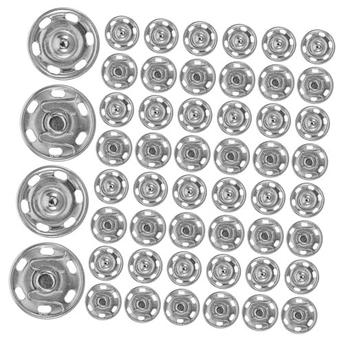 50Stücke Silberne Druckknöpfe für Kleidung Unsichtbare Metall Druckknöpfe zum Handnähen für DIY Nähprojekte Schnell und Einfach zu Verwenden Elegantes Design 50Stücke Silberne Druckknöpfe für Kleidung Unsichtbare Metall Druckknöpfe zum Handnähen für DIY Nähprojekte Schnell und Einfach zu Verwenden Elegantes Design von VILLFUL