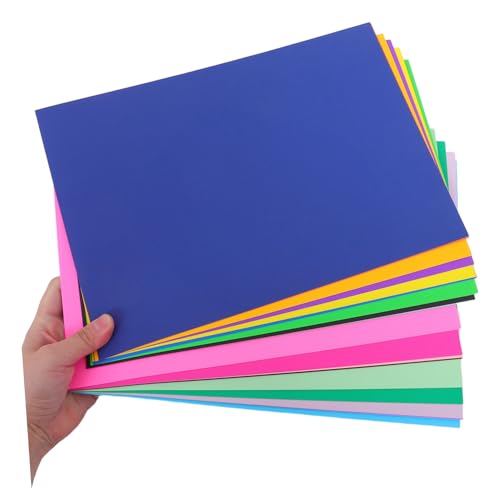 60Stücke Farbiges Kartonpapier Farben für Origami und Lernaktivitäten Tragbar und Vielseitig Schule und Bastelprojekte von VILLFUL