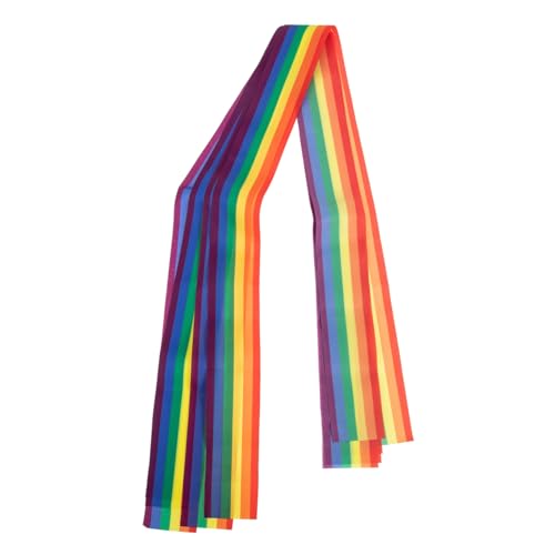 6Stücke Regenbogenband DIY Haardekoration für Lgbt Partys Hochzeiten Geburtstagsfeiern und Bastelprojekte Vielseitig Einsetzbar Leicht Zuschneidbar von VILLFUL