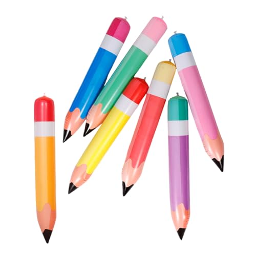 7 Stück Teiliges PVC Aufblasbare Bleistifte für Dekorationen im Klassenzimmer Geburtstagsfeiern und Rückkehr zur Schule Aufblasbare Bleistiftballons 7 Stück Teiliges PVC Aufblasbare Bleistifte für Dekorationen im Klassenzimmer Geburtstagsfeiern und Rückkehr zur Schule Aufblasbare Bleistiftballons von VILLFUL