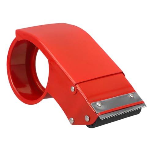 Metal Tape Dispenser für Breites Klebeband Handlicher Abroller Versiegeln von Umzugskartons und Versand Robuster Tragbarer Abroller aus Hochwertigem Material von VILLFUL