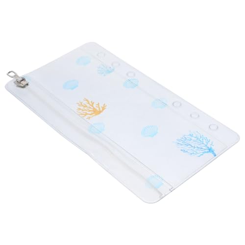 PVC Reißverschlussbeutel Abnehmbarer Ring Binder für Budget Planner Transparent zur Organisation von Dokumenten und Zubehör von VILLFUL