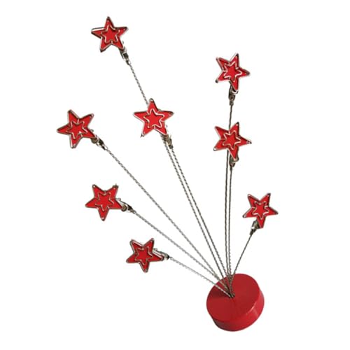 Stainless Steel Star Photo Clip Memo Holder für Hochzeiten Geburtstage Büro Heimdekoration Robuster Bildhalter für Notizen und Postkarten von VILLFUL