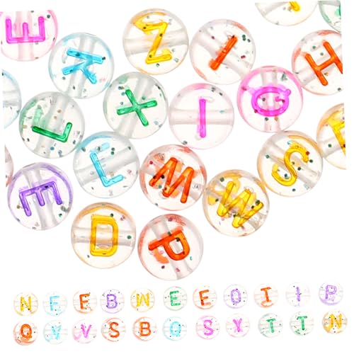 VILLFUL Perlenbuchstaben Alphabet Perlenschmuck Lose Armbandperlen Acryl Buchstabenperlen Für Basteln Diy Schmuck Multifunktional VILLFUL Perlenbuchstaben Alphabet Perlenschmuck Lose Armbandperlen Acryl Buchstabenperlen Für Basteln Diy Schmuck Multifunktional von VILLFUL