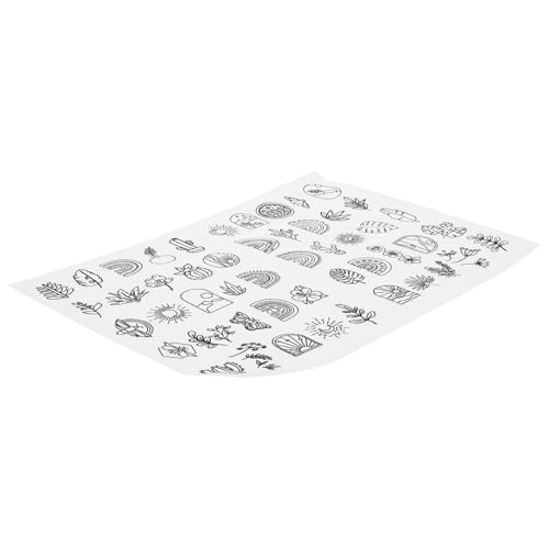 VILLFUL 1 Blatt Handnäh Stabilisator, Stickpapier, Wasserlösliche Stabilisatoren, Nähzubehör, Dekorative Stickstabilisatoren, DIY Handwerkzeuge, Hemd Stickpapier von VILLFUL