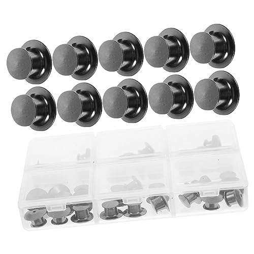 VILLFUL 1 Box Brosche Schmuck Knopf Metall Pin Badge Backs Ersatz Pin Backs Pin Sicherheitsverschlüsse Broschenverschlüsse Flache Runde Pin Backs Emaille Pin Verriegelung Emaille Pin von VILLFUL