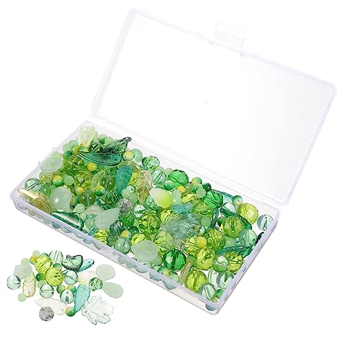 VILLFUL 1 Box Glasperlen Anhänger, Glasperlen, DIY Schmuckherstellung, Charms, Perlen Zur Herstellung Von Ohrringen, Perlen Zum Basteln, Glasperlen Charms, Perlen, Glasperlen Zur von VILLFUL