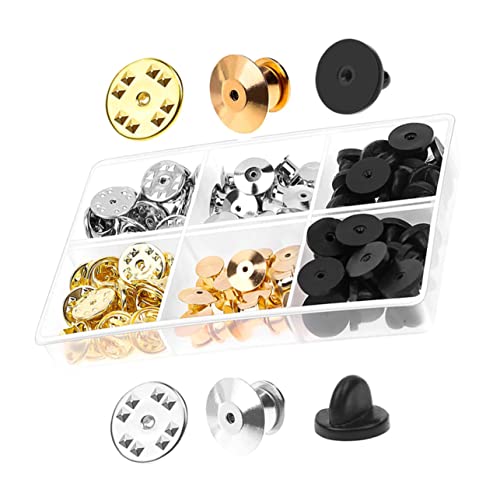 VILLFUL 1 Box Metall Anstecknadelhalter, Anstecknadel Verriegelung, Professionelle Anstecknadelhalterung, Anstecknadel Rückseite, Anstecknadel Verriegelung, Anstecknadel Rückseiten, von VILLFUL