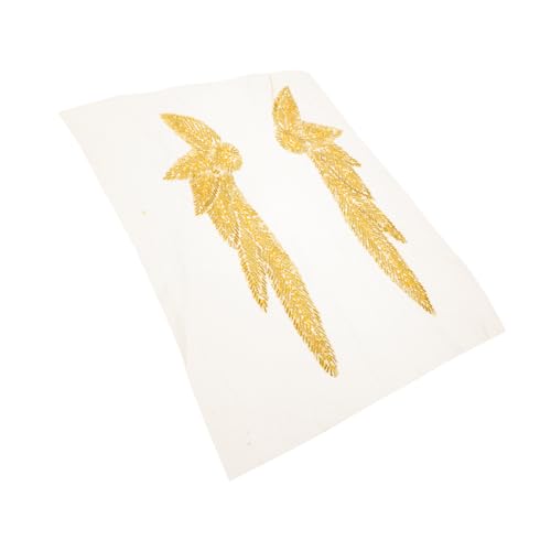 VILLFUL 1 Paar Flügel Aus Röhrenperlen, Applikationen Zum Aufnähen Auf Hochzeitskleidern, Applikationen Für Kleidung, Kleidungsflicken, Kleidungsapplikationen, Nähen Von Kleidung, von VILLFUL
