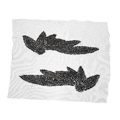 VILLFUL Flügel-epauletten Mit Röhrenperlen Applikationen Zum Aufbügeln Verzierung Für Kleidung Taschen Handwerk von VILLFUL