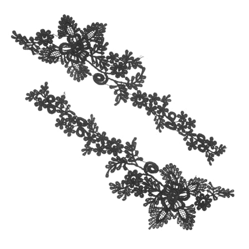 VILLFUL 1 Paar Schwarzer Spitzenkragen mit Blumenstickerei Diy Stoffapplikation für Outfits für Hochzeiten und Besondere Anlässe Vielseitig Einsetzbar für Projekte VILLFUL 1 Paar Schwarzer Spitzenkragen mit Blumenstickerei Diy Stoffapplikation für Outfits für Hochzeiten und Besondere Anlässe Vielseitig Einsetzbar für Projekte von VILLFUL