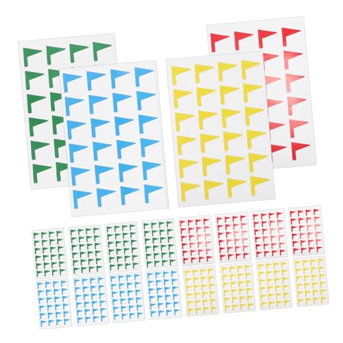 VILLFUL 1 Packung Marker Flaggen Aufkleber Bunte Selbstklebende Seitenmarkierungen für Geografie Markieren von Reisen und Erforschen von Karten von VILLFUL