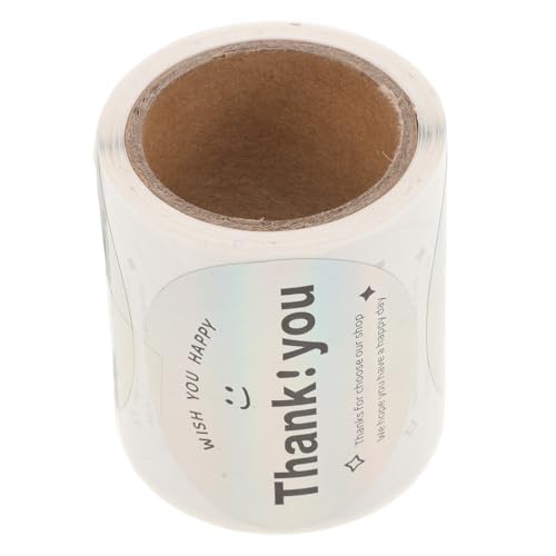 VILLFUL 1 Rolle Aufkleber Dekoration Versiegelungsetikett Danke Versiegelungsaufkleber Geschenkaufkleber Dankesaufkleber Dankesaufkleber Themenaufkleber Dankesaufkleber von VILLFUL