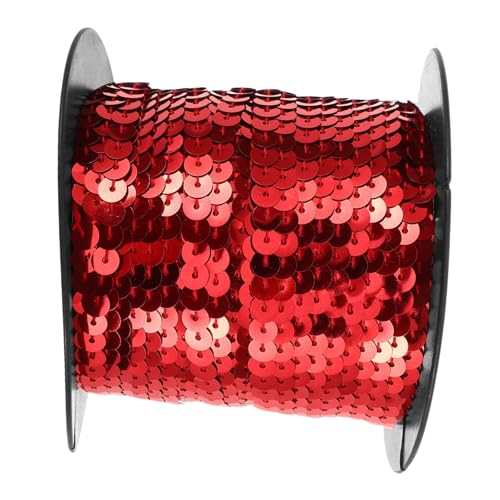 VILLFUL 1 Rolle Elastisches Paillettenband für Diy Projekte Yards Große Rote Glitzerstreifen für Kleidung Basteln Tanzkostüme und Dekorationen Vielseitig Einsetzbar und Einfach zu VILLFUL 1 Rolle Elastisches Paillettenband für Diy Projekte Yards Große Rote Glitzerstreifen für Kleidung Basteln Tanzkostüme und Dekorationen Vielseitig Einsetzbar und Einfach zu von VILLFUL