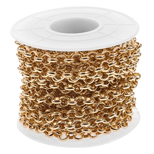 VILLFUL Goldene O-kette Zum Selbermachen Für Schmuckherstellung Halsketten Armbänder Taschen Bastelarbeiten Ersatzkette Kettenspule VILLFUL Goldene O-kette Zum Selbermachen Für Schmuckherstellung Halsketten Armbänder Taschen Bastelarbeiten Ersatzkette Kettenspule von VILLFUL