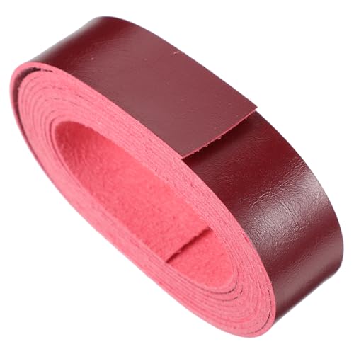 VILLFUL 1 Rolle Handgefertigter Lederhandwerks Lederstreifen, Lederhandwerksmaterial, DIY Lederriemenstreifen, Pu Lederkunstmaterial, Lederriemen Zum Basteln, Lederriemen Für Taschen, von VILLFUL