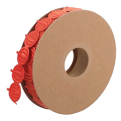 VILLFUL 1 Rolle Kürbis Dekoband Herbstband Aus Stoff Herbstelementband Für Geschenkboxen Und Dekoration VILLFUL 1 Rolle Kürbis Dekoband Herbstband Aus Stoff Herbstelementband Für Geschenkboxen Und Dekoration von VILLFUL