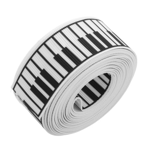 VILLFUL 1 Rolle Musiknoten Ribbon Breites Satinband für Diy Handwerk Geschenkverpackung Partydekoration Klavierdesign Vielseitig Einsetzbar für Festliche Anlässe VILLFUL 1 Rolle Musiknoten Ribbon Breites Satinband für Diy Handwerk Geschenkverpackung Partydekoration Klavierdesign Vielseitig Einsetzbar für Festliche Anlässe von VILLFUL