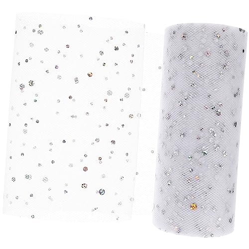 VILLFUL 1 Rolle Pailletten Netz Rollrock, DIY Tüllstoff, Basteln, Tüll, Geschenkverpackung, Tüll, DIY Basteln, Tüllbänder Zum Basteln, Tüllband Dekorationen, Glitzernder Tüllstoff VILLFUL 1 Rolle Pailletten Netz Rollrock, DIY Tüllstoff, Basteln, Tüll, Geschenkverpackung, Tüll, DIY Basteln, Tüllbänder Zum Basteln, Tüllband Dekorationen, Glitzernder Tüllstoff von VILLFUL