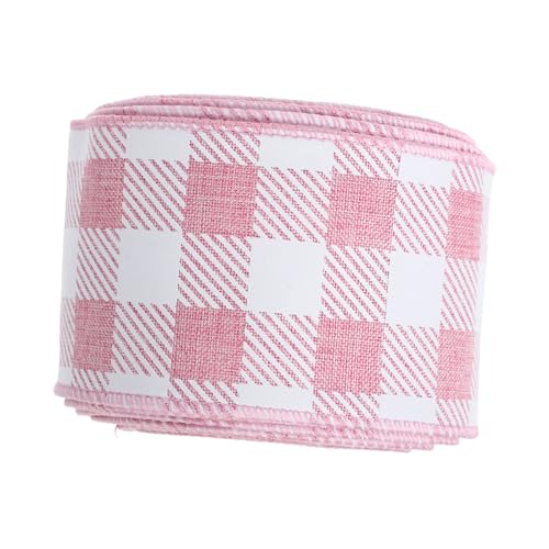 VILLFUL 1 Rolle Plaid Coat Tape Polyester Geschenkband Verschleißfestes Geschenkband Schneidbares Paketband Polyester Paketband Stoffbänder Festival Paketband Bastelband von VILLFUL