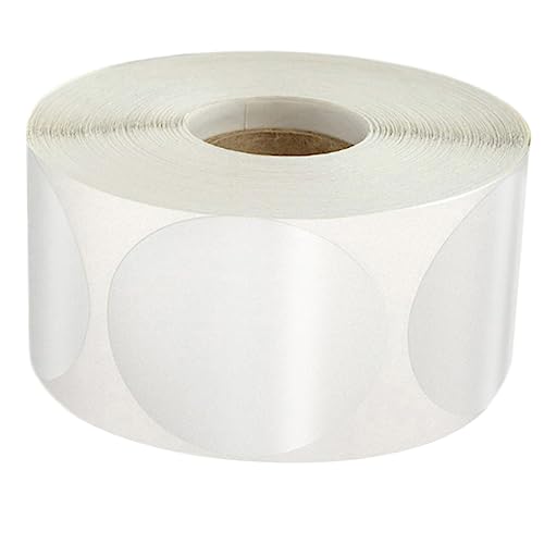VILLFUL 1 Rolle Runde Transparente Aufkleber, Beschriftungsaufkleber, Umschlagverschließer, Geschenkanhänger, Aufkleber, Durchsichtige Einzelhandelspaketsiegel, Etikettenaufkleber, Runde von VILLFUL