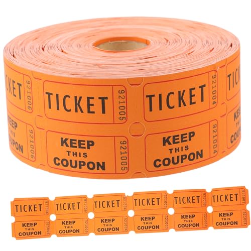 VILLFUL 1 Rolle Tombola Lose Tickets Gewinnspiel Tickets Tombola Lose Etiketten Tickets Für Konzerte Tickets Für Klassenveranstaltungen Ticket Etiketten Universal Tickets von VILLFUL