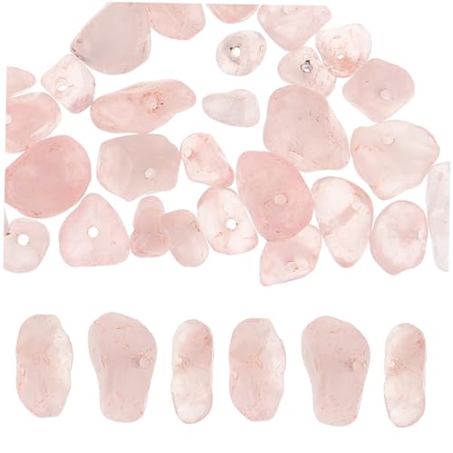 VILLFUL Rosenquarzkies Kristallperlen Für Schmuckherstellung Diy-bastelmaterialien Perlenanhänger Zum Basteln Von Halsketten Und Armbändern von VILLFUL