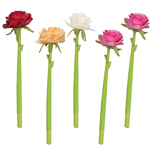 VILLFUL 1 Satz Blumen Kugelschreiber Kreative Schreibstifte Für Schule Büro Zuhause Angenehmes Schreiben Ohne Ermüdung Einzigartiges Design Zufälligen Farben 5 Stück von VILLFUL