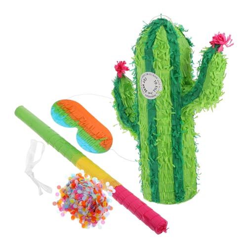 VILLFUL 1 Satz Cactus Pinata Set für Geburtstagsfeiern Kreative Dekoration Wiederverwendbar Interaktives für Gefüllt mit Süßigkeiten für Partys und Feiern Zufällige Farbe VILLFUL 1 Satz Cactus Pinata Set für Geburtstagsfeiern Kreative Dekoration Wiederverwendbar Interaktives für Gefüllt mit Süßigkeiten für Partys und Feiern Zufällige Farbe von VILLFUL