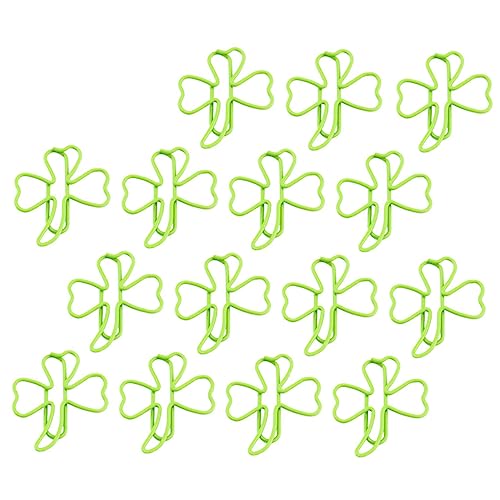 VILLFUL 1 Satz Clover Shape Büroklammern Teiliges Kreative Lesezeichen Clips für Dokumente Karten und Notizen Starke Halterung ohne Kratzer für Büro und Zuhause von VILLFUL