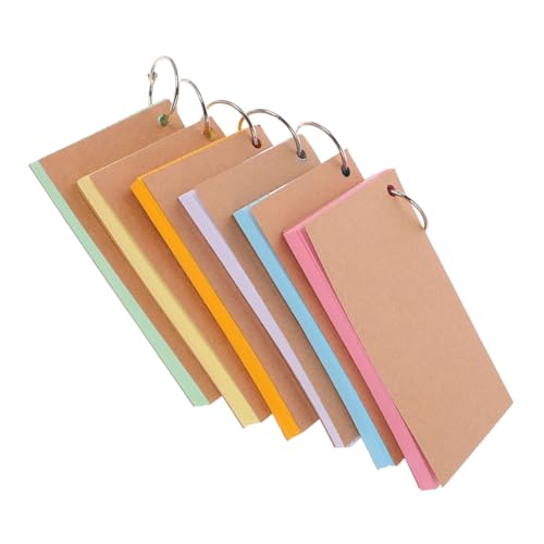 VILLFUL 1 Satz Indexkarten mit Ringen Linierte Karteikarten Verschiedenen Farben für Studium und Büro Tragbares Notizsystem mit Aufbewahrungsbox VILLFUL 1 Satz Indexkarten mit Ringen Linierte Karteikarten Verschiedenen Farben für Studium und Büro Tragbares Notizsystem mit Aufbewahrungsbox von VILLFUL