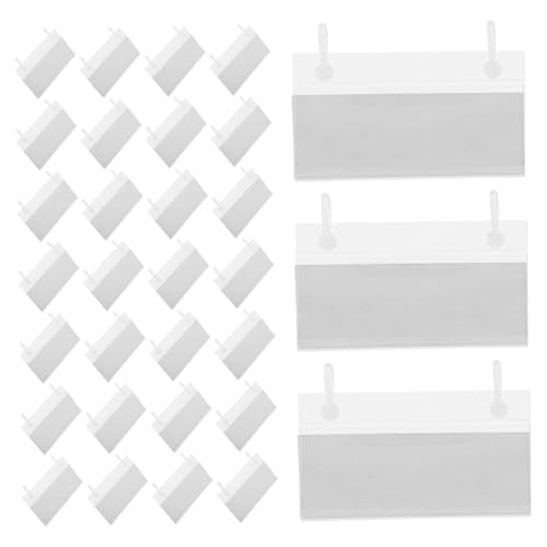 VILLFUL 1 Satz Korb Etikettenhalter Transparent mit Schnappverschluss für Supermärkte Lebensmittelgeschäfte Lager Informationsanzeige Weiße Papieretiketten VILLFUL 1 Satz Korb Etikettenhalter Transparent mit Schnappverschluss für Supermärkte Lebensmittelgeschäfte Lager Informationsanzeige Weiße Papieretiketten von VILLFUL