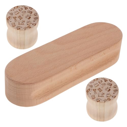 VILLFUL 1 Satz Näh Und Schneiderlineal, Mehrzweck Quilterblock Naht Quiltwerkzeug, Holznahtklapper, Holzklapper Zum Nähen, Multifunktionsklapper, Nähwerkzeuge, Bügeleisenzubehör von VILLFUL