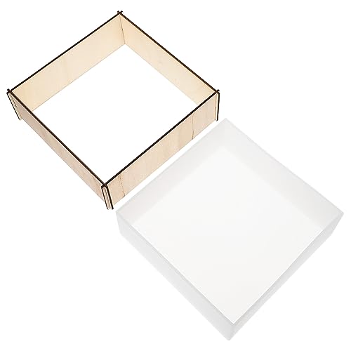 VILLFUL 1 Satz Quadratische Silikonform Holz Form Zur Herstellung Von Bücherregalblenden Diy-handwerk Kompatibel Mit Epoxidharz Uv-harz von VILLFUL