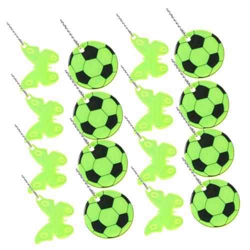 VILLFUL 1 Satz Reflektierende Schlüsselanhänger Fußball Schmetterling Mini Anhänger für Rucksäcke Teiliges Wasserfest Sicher für Diy Zubehör von VILLFUL