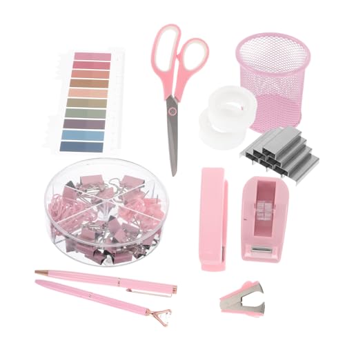 VILLFUL 1 Satz Schreibtisch Zubehör Set Bürobedarf Set mit Heftgerät Klebebandspender und Heftklammern und Funktional für Damen und im Büro als VILLFUL 1 Satz Schreibtisch Zubehör Set Bürobedarf Set mit Heftgerät Klebebandspender und Heftklammern und Funktional für Damen und im Büro als von VILLFUL