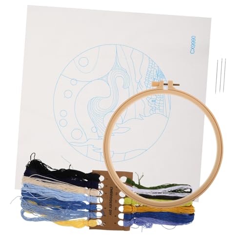 VILLFUL 1 Satz Van Gogh Stickset für Anfänger Diy Stickerei Kit mit Europäischem Landschaftsdesign Stickrahmen Nadeln und Fäden für Kunstliebhaber von VILLFUL