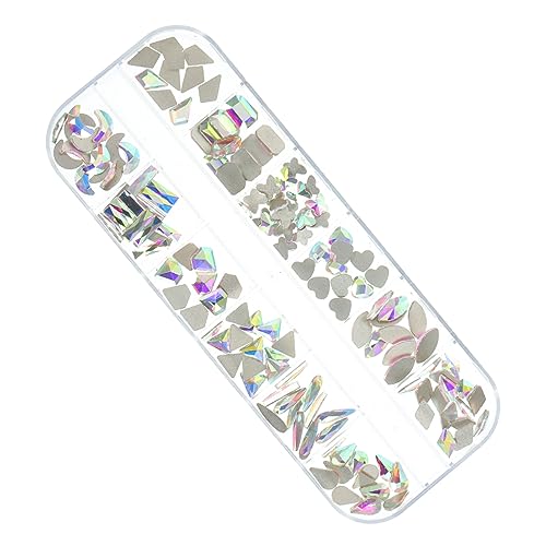 VILLFUL 1 Schachtel Nageldiamanten, Maniküre Anhänger, Kristalle Zum Basteln, Nagelanhänger Für Strasssteine, Nagel Bling, Große Strasssteine, Gesichtssteine, Strasssteine ​​Für Make Up, von VILLFUL