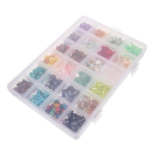 VILLFUL 1 Schachtel Natürliche Steinperlen zum Auffädeln Fächer Box mit Unregelmäßigen Kleinen Schmuckperlen Langlebige DIY Bastelperlen für Armbänder Halsketten Ohrringe und VILLFUL 1 Schachtel Natürliche Steinperlen zum Auffädeln Fächer Box mit Unregelmäßigen Kleinen Schmuckperlen Langlebige DIY Bastelperlen für Armbänder Halsketten Ohrringe und von VILLFUL