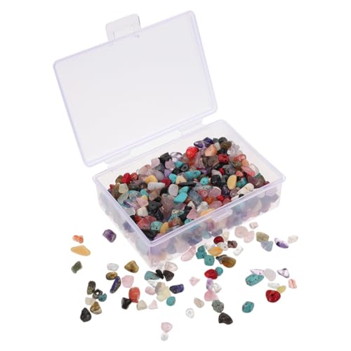 VILLFUL 1 Schachtel Natürliche Unregelmäßige Steinchips DIY Schmucksteine Robuste Mineralienperlen für Armband Halskette Ohrringe Bastelset für Kristallbaum und Dekoration VILLFUL 1 Schachtel Natürliche Unregelmäßige Steinchips DIY Schmucksteine Robuste Mineralienperlen für Armband Halskette Ohrringe Bastelset für Kristallbaum und Dekoration von VILLFUL