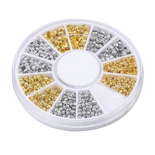 VILLFUL 1 Schachtel Spacer Beads für DIY Schmuck Bunte Abstandshalter Kupfer für Armbänder und für Kreative Projekte und Persönliche von VILLFUL