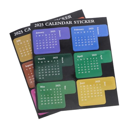 VILLFUL 1 Set Agenda Planer Aufkleber, Notizblock, Monatsaufkleber, Papierkalender Aufkleber, Buchzubehör, Planer Zubehör, Multifunktions Buchregister, Notizblock, Kalenderaufkleber, DIY von VILLFUL