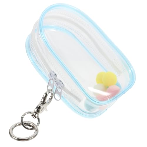 VILLFUL Aufbewahrungsbox Für Figuren Transparente Tasche Für Schlüsselanhänger Satz Mit Organizer Für Displays Puppenbox Mit Reißverschluss von VILLFUL
