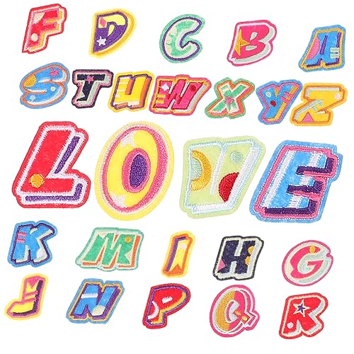 VILLFUL Alphabet-aufnäher Zum Aufbügeln Aus Chenille Buchstaben-flicken Zum Dekorieren Reparaturflicken Für Kleidung Taschen Hüte Socken VILLFUL Alphabet-aufnäher Zum Aufbügeln Aus Chenille Buchstaben-flicken Zum Dekorieren Reparaturflicken Für Kleidung Taschen Hüte Socken von VILLFUL
