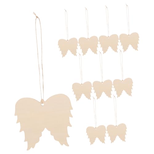 VILLFUL 1 Set Engelsflügel Holzstück, Holzscheiben Für Tafelaufsätze, DIY Chip Festival, Holzchips, Festival Ausschnitte, Unbehandelte Holzscheiben, DIY Zubehör, Dekorative Holzscheiben, von VILLFUL